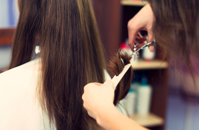Women's Haircut in Katy at Salon Victoria Makeup & Hair with precision trimming for healthy, stylish hair.